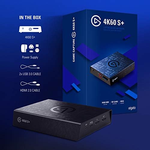 Game Capture 4K60 S+ Harici Video Yakalama Kartı, 1080p60 ve 2160p60 HDR10 Video Yakalama, Sıfır Gecikme (10GAP9901)