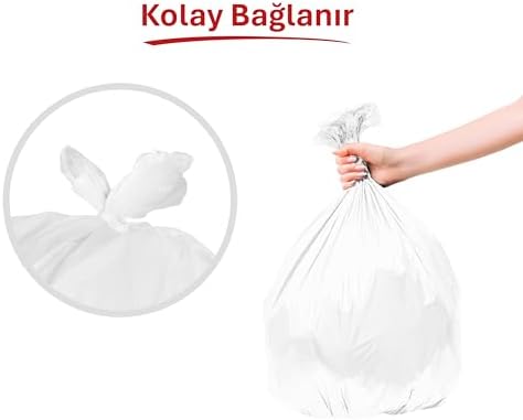 Alternative view of Küçük Boy Çöp Poşeti 30'lu 40x50 cm, Sızdırmaz ve Yırtılmaz, Ekonomik Küçük Boy Çöp Torbası, Geri Dönüştürülebilir Atık Torbası, Doğa Dostu, Sürdürülebilir, Güçlü ve Dayanıklı Çöp Poşeti