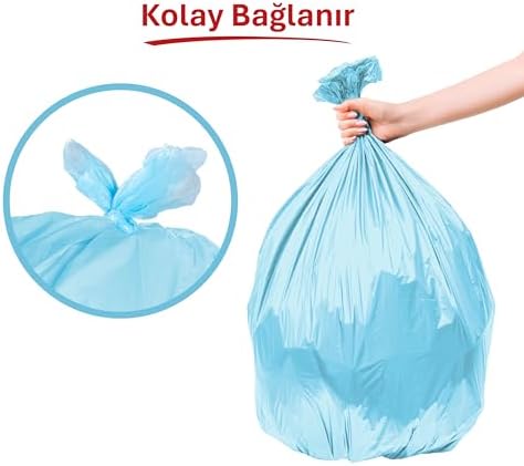 Alternative view of Büyük Boy Çöp Poşeti 10'lu 65x80 cm, Sızdırmaz ve Yırtılmaz, Ekonomik Büyük Boy Çöp Torbası, Geri Dönüştürülebilir Atık Torbası, Doğa Dostu, Sürdürülebilir, Güçlü ve Dayanıklı Çöp Poşeti