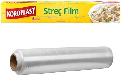Alternative view of Streç Film 33 metre, Şeffaf Gıda Saklama Streci BPA İçermez, Koku Hapsi, Kapak Görevi Gören Pratik Kullanım, Taze Kahvaltılık, Yemek, Meyve ve Sebze Saklama için Kullan At Streç Film 33 mt