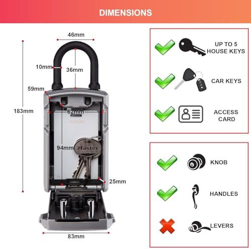 Bluetooth anahtar kutusu [Bluetooth veya şifreli kilit] [braket] [hava koşullarına dayanıklı] 5440EURD - Access akıllı anahtar kutusunu seçin