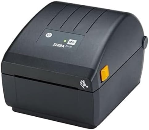 Zebra Technologies ZD220d etiket yazıcı, 203 DPI termal doğrudan yazıcı, tek LED gösterge, yırtma kenarlı model (ZD22042-D0EG00EZ)