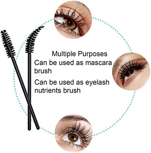 EyeLash Uzatma Malzemeleri için 300 Adet Tek Kullanımlık Maskara Değnek Kirpik Fırçası