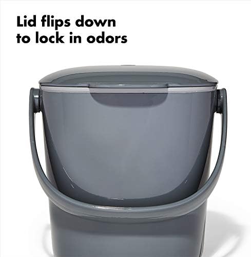 Alternative view of - Kompost Kovası, Gri - Mutfak için Koku Geçirmez Çöp Kutusu - 2,8 l