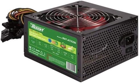 ShadesU PowerBoost BST-ATX350R 350W ATX PSU PPFC 12cm Kırmızı Fanlı Retail Box