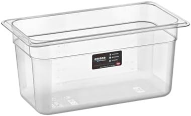1/3 Dikdörtgen PC Gastronom Küvet Gövde 325x176x150