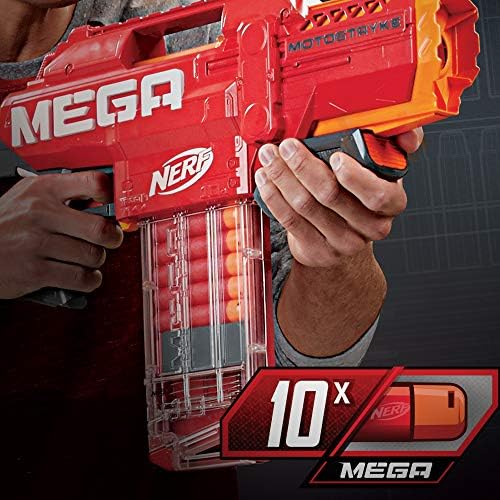 Alternative view of NERF Motostryke Motorized 10-Dart Blaster - Includes 10 Official Darts and 10-Dart Clip - for Kids, Teens, Adults