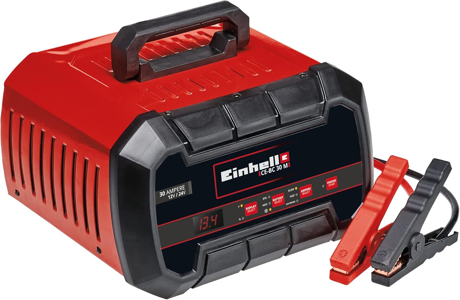 Akü Şarj Cihazı CE-BC 30 M (Jel, AGM, bakım gerektirmeyen/az bakım gerektiren kurşun-asit aküler için, 12V/24V, çok aşamalı şarj döngüsü, mikro işlemci kontrollü ve izlemeli) - 1002275