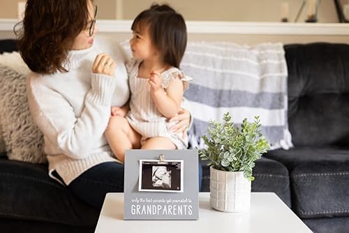 Alternative view of Sonogram Fotoğraf Çerçevesi Büyükanne ve Büyükbaba için Bebek Hatıra Resim Çerçevesi, Hamilelik Duyurusu, Bebeğin İlk Hediyeleri, Tatil Hediyeleri, Bebek Tatil Hediyeleri, Gri