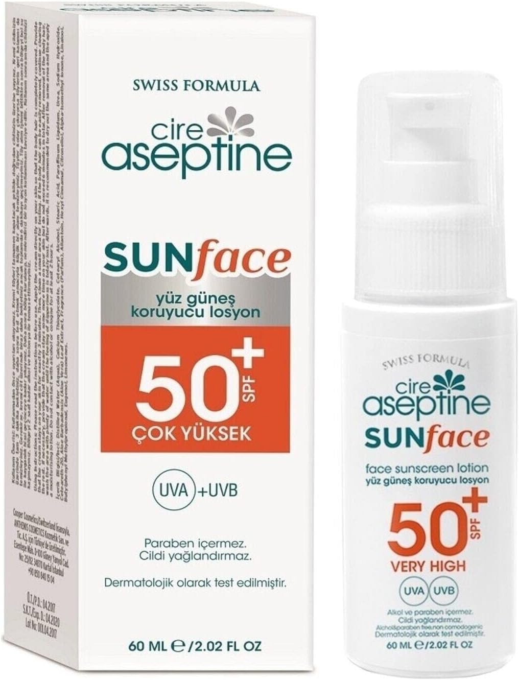 Alternative view of CIRE ASEPTINE-Yüz Güneş Koruyucu Losyon 50 Spf 60 ml
