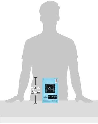XL Serisi Yağlı ve Akrilik Kağıt, Katlanır Not Defteri, 14 x 21,5 cm, 24 Yaprak, 136 lb/290 gsm, Yetişkinler ve Öğrenciler için Sanatçı Kağıdı