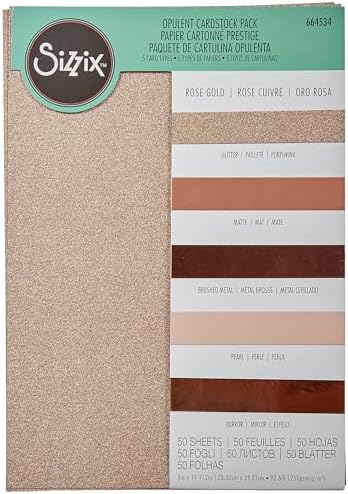 Rose Surfacez Zengin Kart Stoğu, 20x29 cm, 50'li Paket
