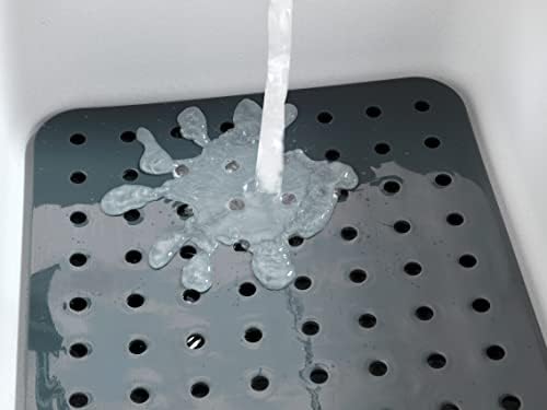 Alternative view of Lavabo Matı Kare Cam Gri Lavabo Matı, Ekstra Güçlü Gri