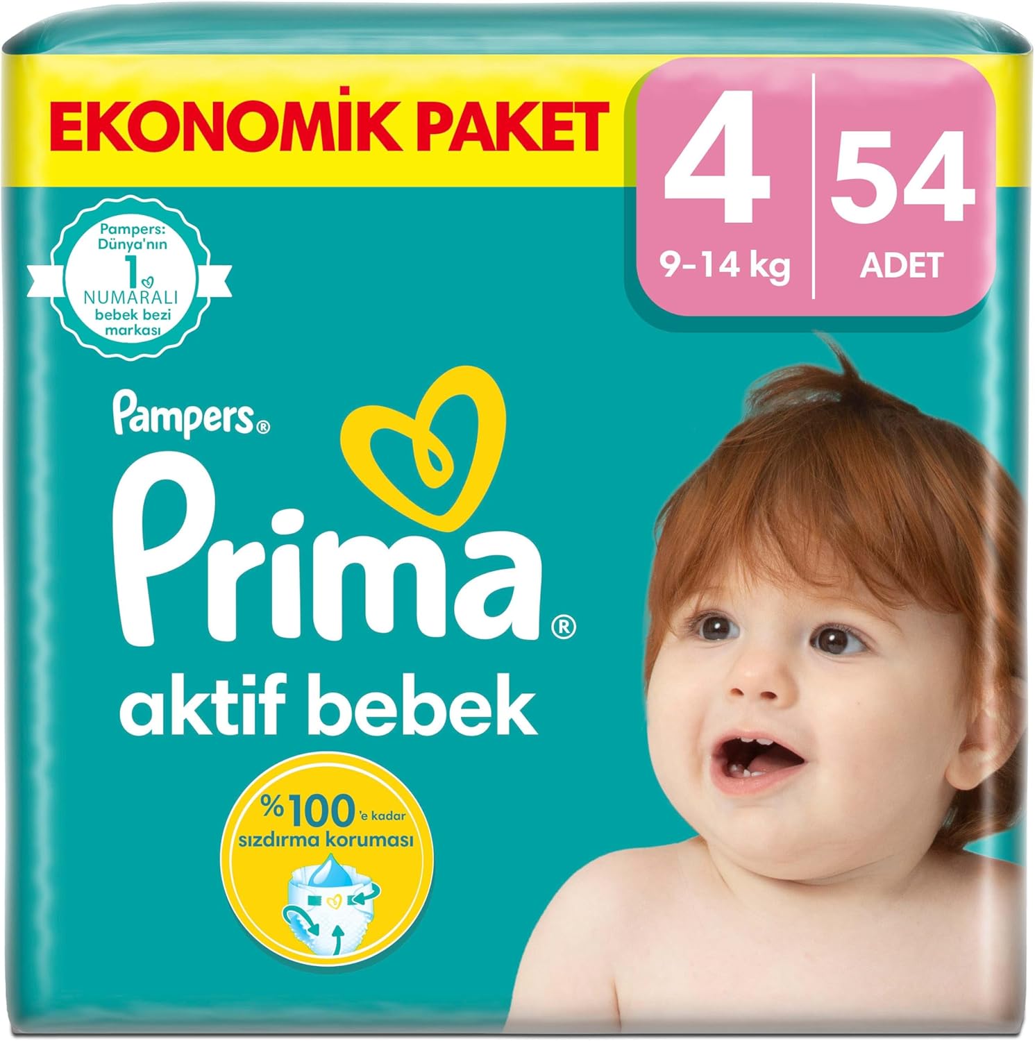 Alternative view of Bebek Bezi Aktif Bebek 4 Beden 54 Adet Fırsat Paketi