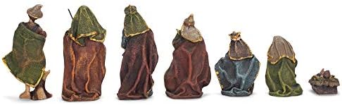 Kurt S. Adler Kurt Adler 9,5 cm Reçine, 7 Parça Doğum Seti, için Çoklu