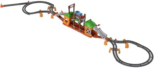 THOMAS & FRIENDS ve Arkadaşları Yürüyen Köprü Tren Seti, Okul Öncesi Çağdaki Çocuklar İçin Motorlu Tren İçeren Oyun Seti GHK84