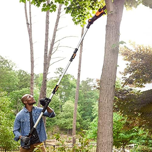 Alternative view of WORX WG349E 20Volt 2.0Ah Li-ion Tek Akülü 20CM Profesyonel Teleskobik Saplı Açı Ayarlı Zincirli Dal Budama
