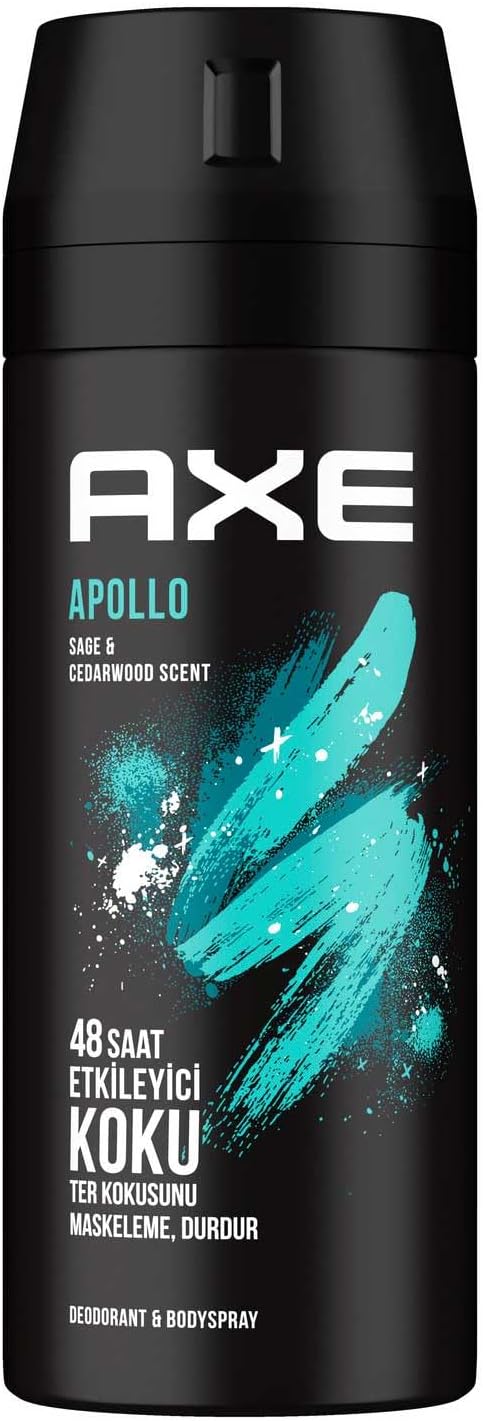 Axe Erkek Sprey Deodorant Apollo 48 Saat Etkileyici Koku Vücut Spreyi 150 ml