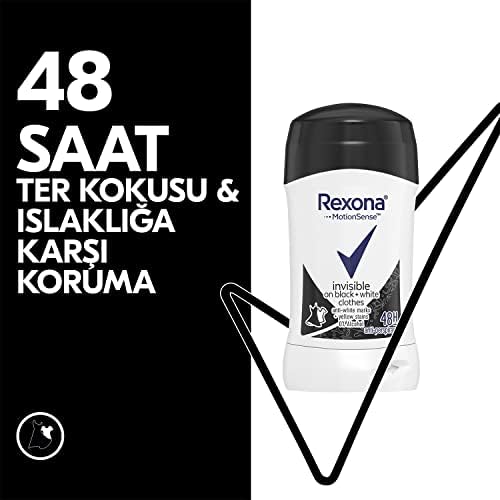 Rexona MotionSense Kadın Stick Deodorant Invisible On + Clothes 48 Saat Etkili 50 g