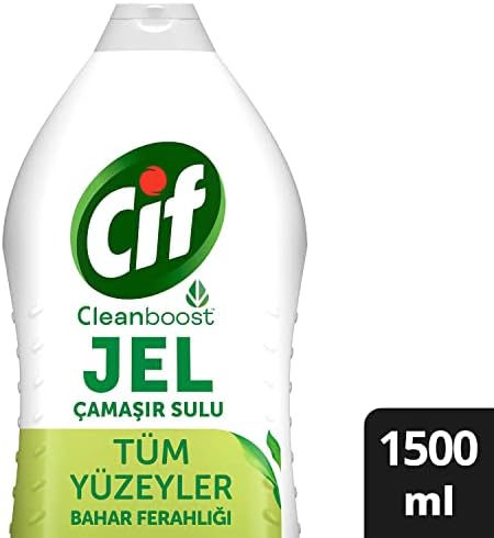 Alternative view of Cif Jel Yüzey Temizleyici Cleanboost Tüm Yüzeyler için Leke Çıkarıcı Çamaşır Sulu Ferahlığı 1500 ml