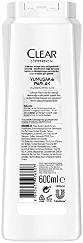 Clear Besleyici Şampuan Kepeğe Karşı Etkili Yumuşak ve Parlak Saçlar 600 ml