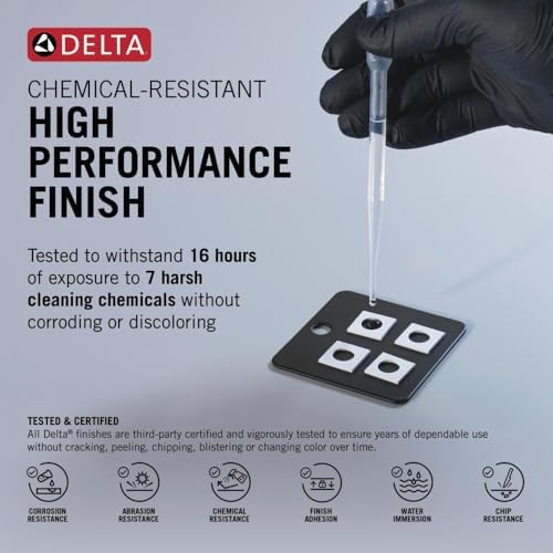 Alternative view of DELTA FAUCET U4998-BL Kol ve 14" Tavan Montaj Duş Kolu, Mat Siyah