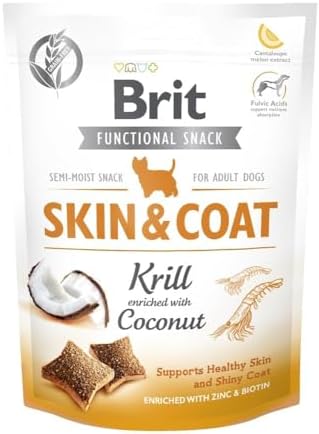 Alternative view of Brit Care Functional Snack, Parlak Tüyler Ve Sağlık Cilt İçin, Tahılsız, Kril Ve Hindistan Cevizli, Fonksiyonel Yetişkin Köpek Ödülü, 150 g