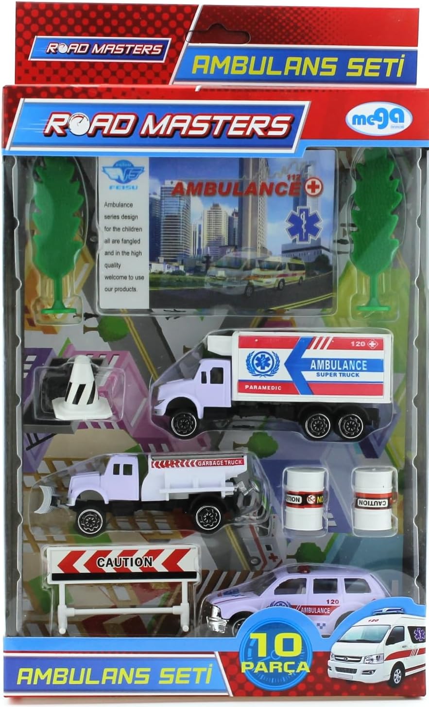 brands Ağaçlı Metal Ambulans Seti Jp9103
