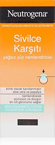 neutrogena sivilce karşıtı yağsız yüz nemlendiricisi, Akneye Eğilimli Ciltler için Salisilik Asit İçeren, 50 ml