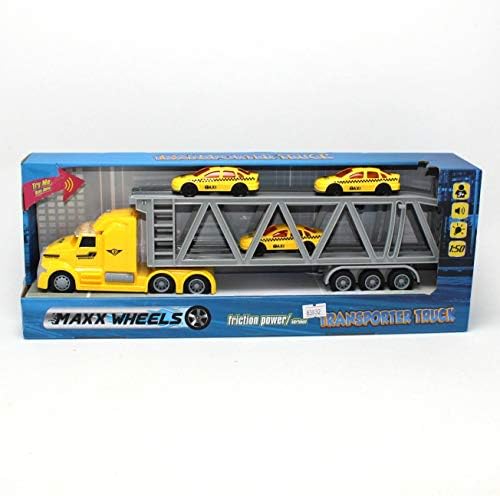 Maxx Wheels Sesli Işıklı Tır Transporter Araçlı Uçak/Araba 36 Cm