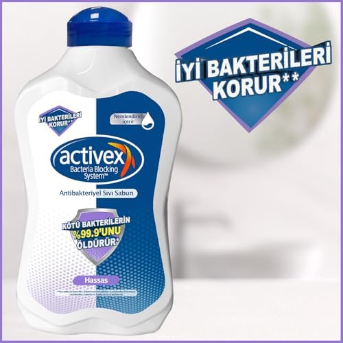 ACTIVEX Sıvı Sabun, Hassas, 1.5 Litre