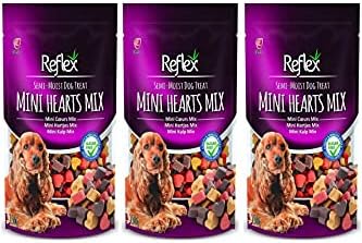 Reflex Yarı Yumuşak Mini Kalp Mix Köpek Ödül Maması 150 Gr 3'LÜ SET
