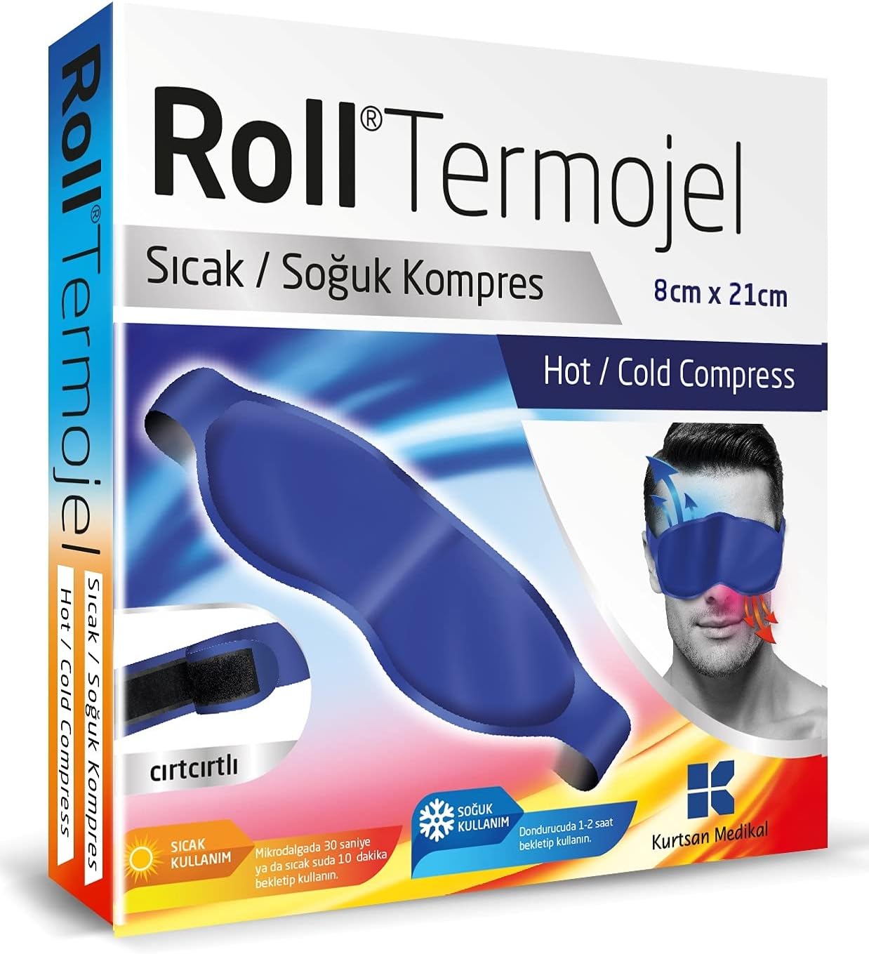 Roll Termojel Göz Soğuk Kompres 8x21 Cm