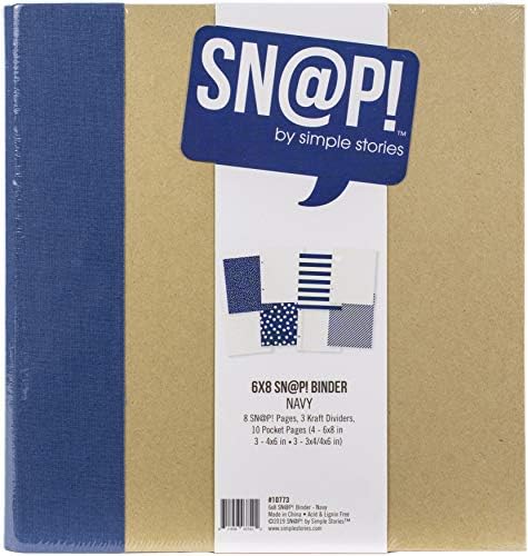 Alternative view of SIMPLE STORIES SNAP Binder 6X8 Lacivert, Tek Beden