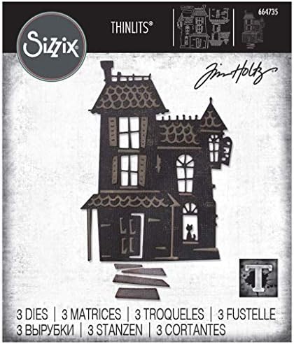 Alternative view of Thinlits Sap Seti 3PK 664735 Haunted Tim Holtz Tarafından