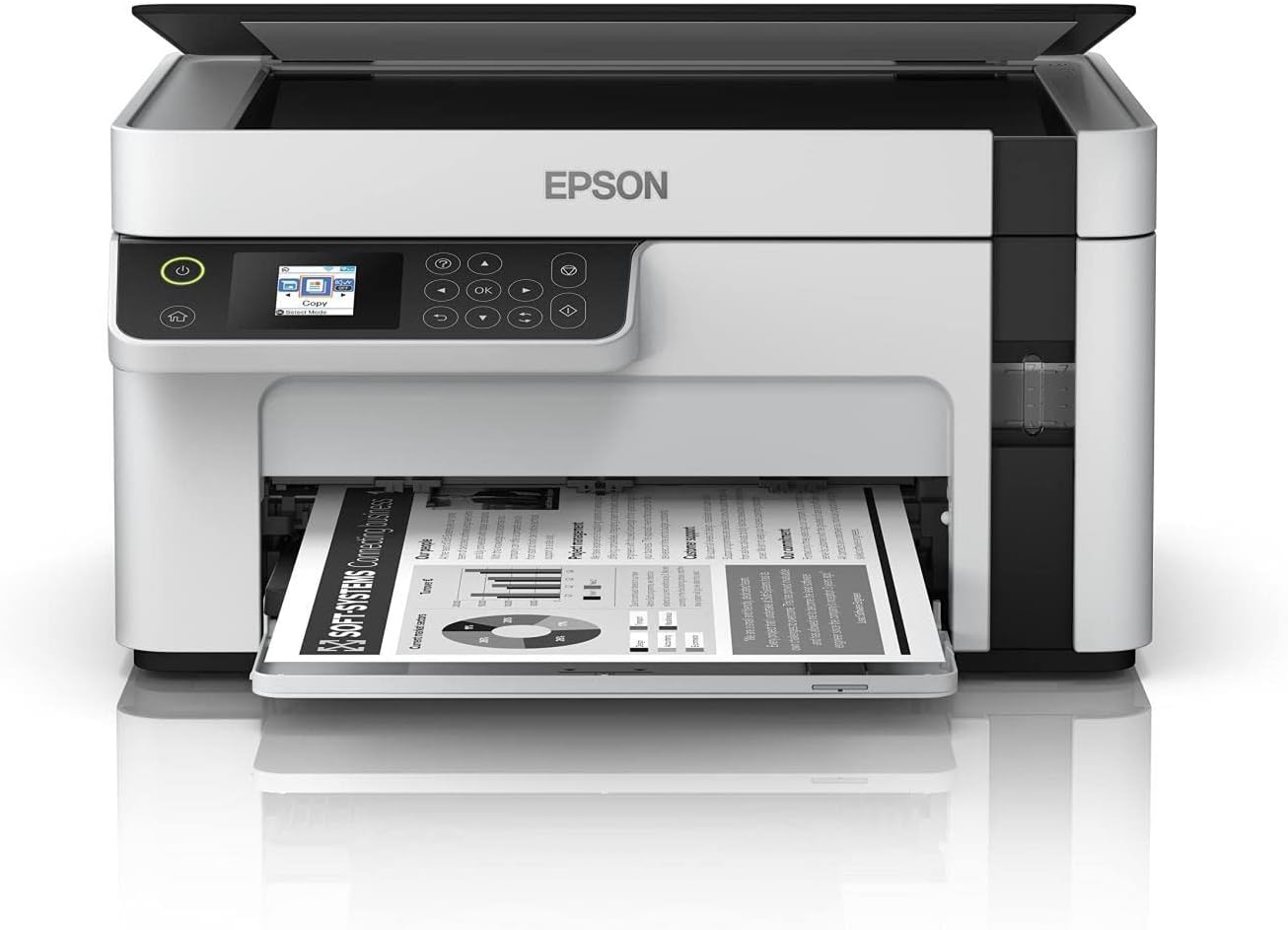 Epson EcoTank M2120 Wi-Fi + Tarayıcı + Fotokopi Mono Çok Fonksiyonlu Tanklı Mürekkep Püskürtmeli Yazıcı