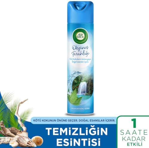 Air Wick Aerosol Premium Koku Serisi Okyanus Ferahlığı Sprey Oda Kokusu (1 x 300 ml)