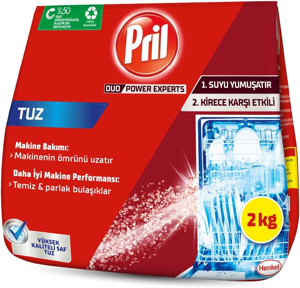 Alternative view of Pril Duo Power Experts Kirece Karşı Etkili Bulaşık Makinesi Tuzu 1 x 2000 g, Makine Tuzu
