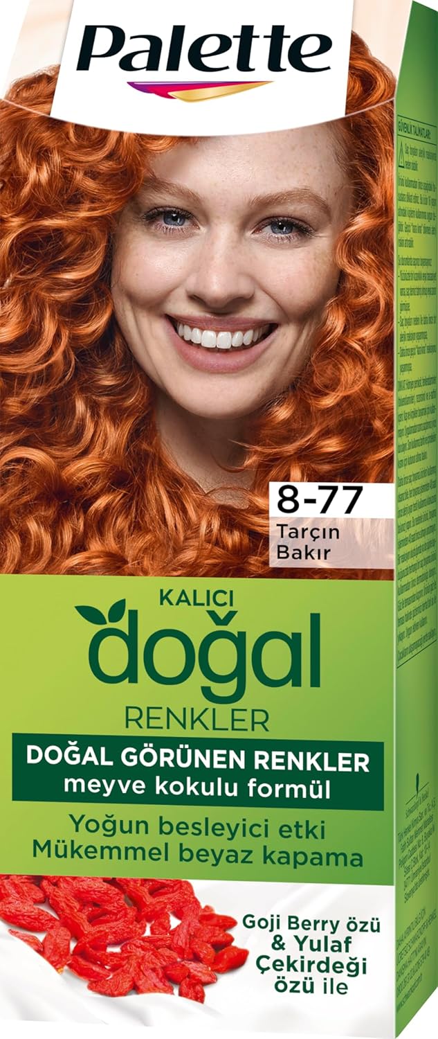 Alternative view of Kalıcı Doğal Renkler 8-77 Tarçın Bakır Goji Özü & Yulaf Çekirdeği Özlü Saç Boyası