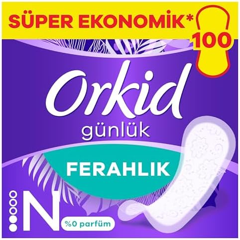Orkid Yaprak Günlük Ped Normal Süper Ekonomik Paket 100 Adet Ped