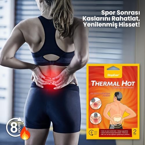 Alternative view of StopEver Thermal Hot Terapi Flasteri - 6'lı Paket | Kas ve Bel Ağrılarını Hafifletmeye Yardımcı | 8 Saat Etkili Isı Terapisi | İlaç İçermez | 12 Adet (6x2)