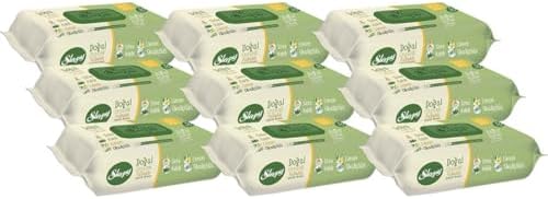 Islak Mendil Doğal Organik Pamuklu 50 Yaprak (9 Lu Set)