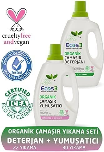 Alternative view of Ecos3 Organik Sıvı Çamaşır Deterjanı 750ml+ Çamaşır Yumuşatıcı 750ml 2'li SET