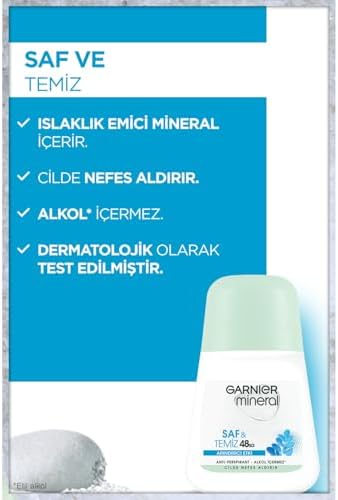Mineral Saf&Temiz Arındırıcı Etki Roll-On Deodorant