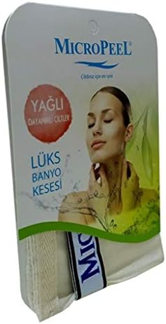 İpek Yağlı Cilt İçin Banyo Kesesi Beyaz 16X24