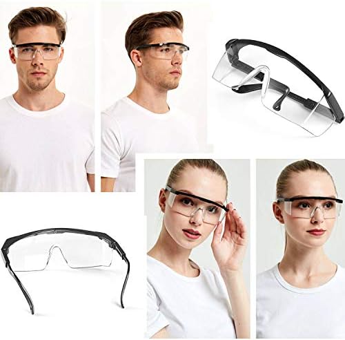 2 Paket S400 Güvenlik Gözlüğü Buğu Önleyici ve UV Korumalı Koruyucu Şeffaf Gözlükler Güvenlik Koruma Gözlükleri Çocuklar için Güvenlik Gözlükleri Nerf Silah Savaşları