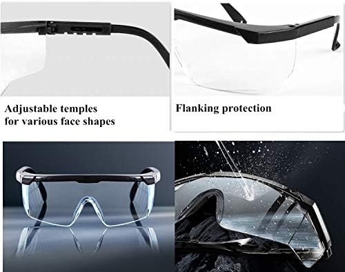 Alternative view of 2 Paket S400 Güvenlik Gözlüğü Buğu Önleyici ve UV Korumalı Koruyucu Şeffaf Gözlükler Güvenlik Koruma Gözlükleri Çocuklar için Güvenlik Gözlükleri Nerf Silah Savaşları