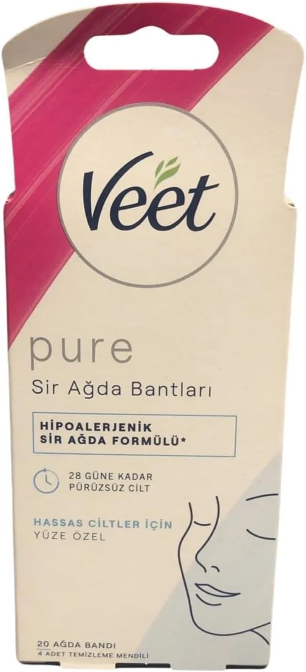 Alternative view of Pure Hipoalerjenik Yüz için Parfümsüz Sir Ağda Bandı (1 x 20 Adet)