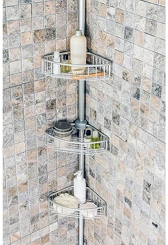 Alternative view of , Aluminyum Tel 3 Rafli Yaylı Köşe Seti - Mat Eloksal-Small