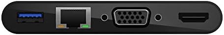 Alternative view of USB-C Multimedia Adaptörü (VGA, 4K HDMI, USB 3.0, Ethernet Bağlantı Noktalı USB-C Hub) MacBook Pro, iPad Pro, Surface Pro, Chromebook ve daha fazlası için 100 W Doğrudan İletimli Güç